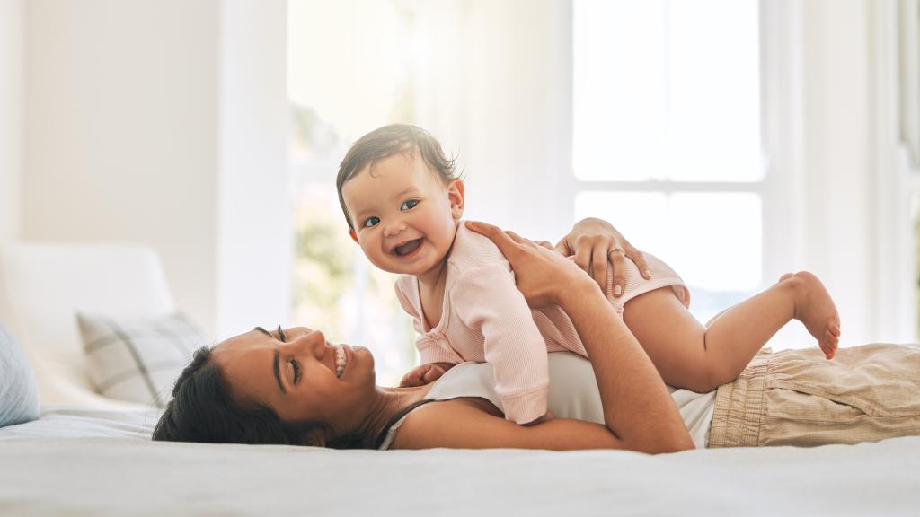 Una madre con su bebé