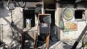 La casa arrasada, en el kibutz de Nir Oz, de Oded Lipshitz, un activista por la paz con los palestinos hoy rehén de Hamás.