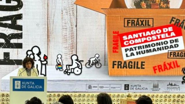 Presentación de la campaña ‘Fráxil’ del Concello de Santiago en Fitur.