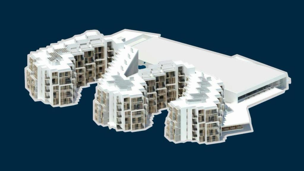 Configuración del futuro 'coliving' en el hotel Los Álamos de Torremolinos.