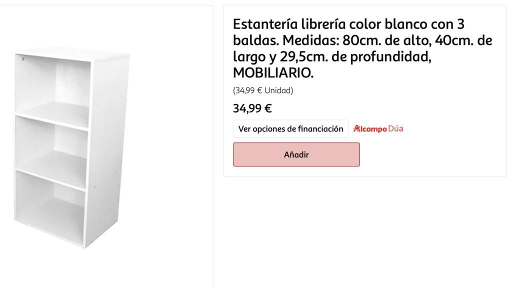 Estantería librería.