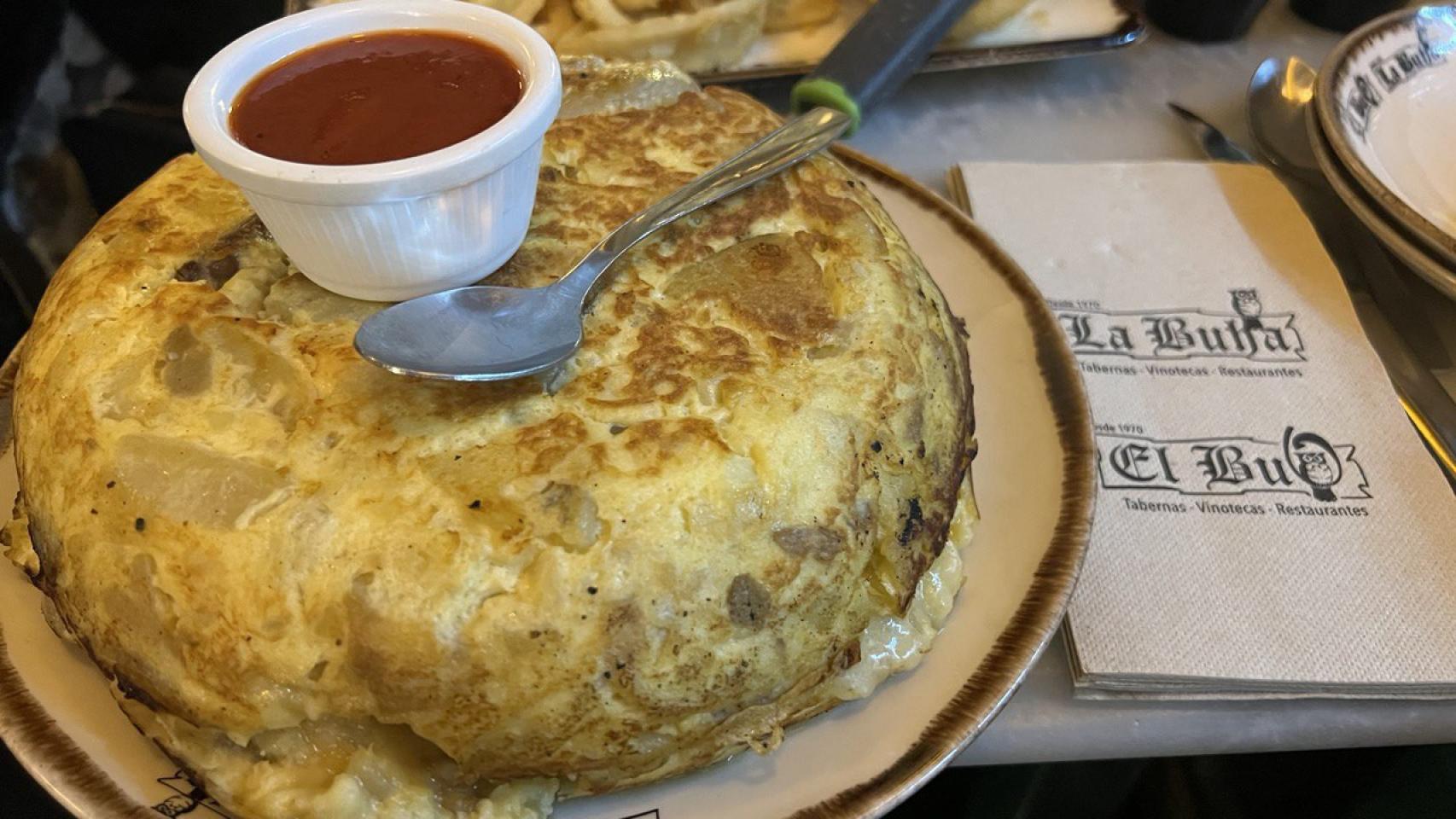 Tortilla de 'La Buha y El Buo'.