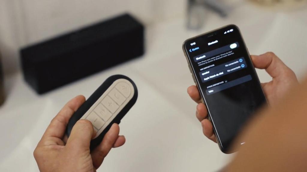 Conexión con el móvil del Taito Shower Mixer