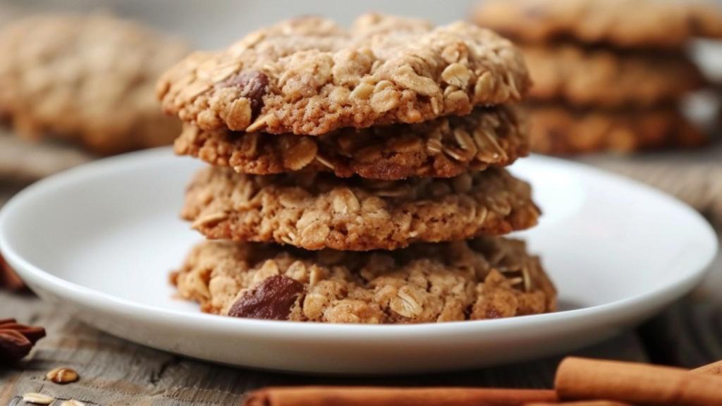 Receta de galletas de avena y canela