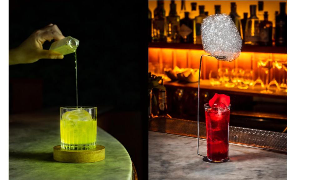 Dos cócteles en Paradiso