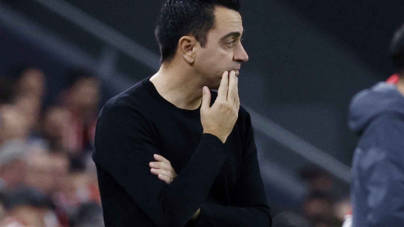 Xavi Hernández, durante el Athletic - FC Barcelona de Copa del Rey
