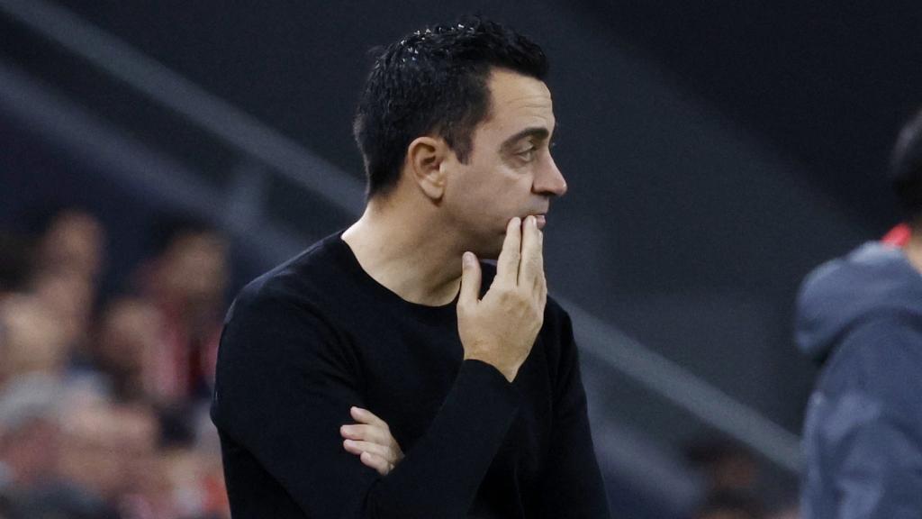 Xavi Hernández, durante el Athletic - FC Barcelona de Copa del Rey