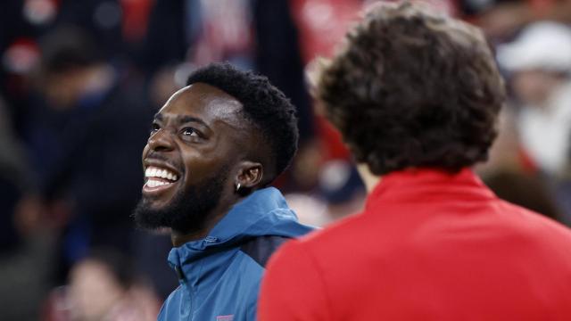 Iñaki Williams, en la previa del partido contra el Barça.