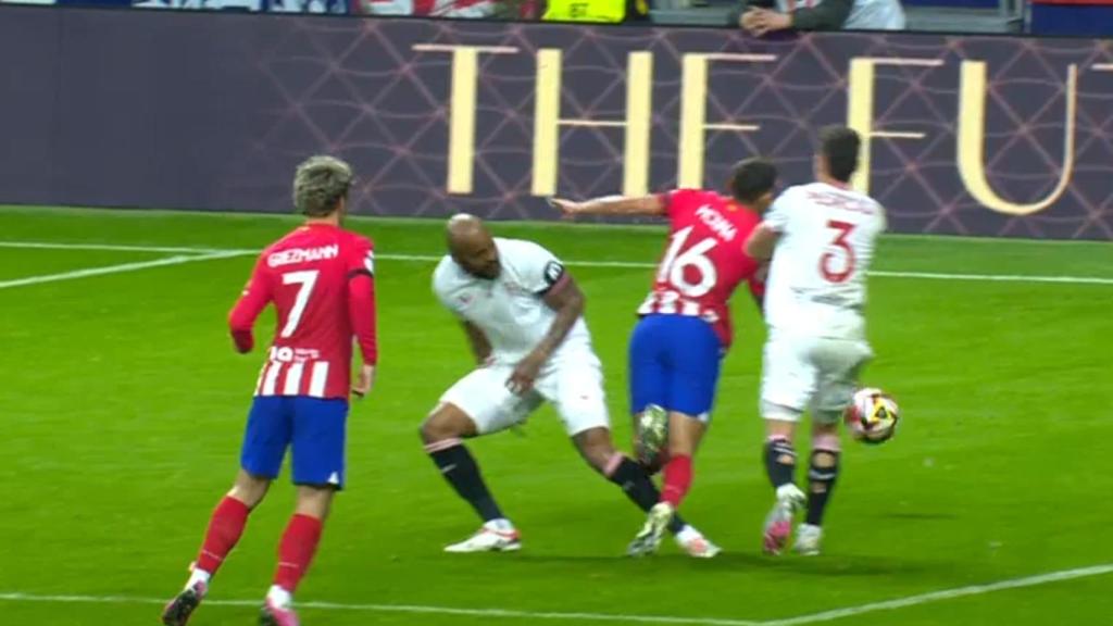 Penalti a favor del Atlético de Madrid