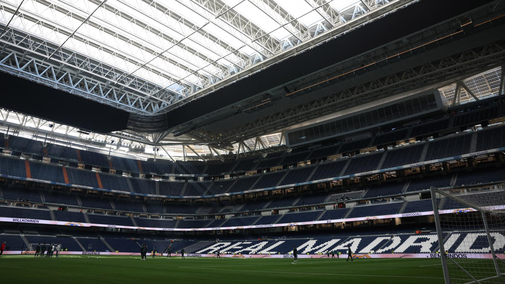 Interior del estadio Santiago Bernabéu