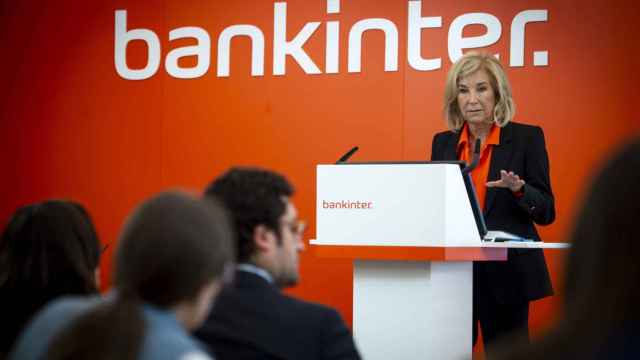 María Dolores Dancausa, consejera delegada de Bankinter, durante la presentación de resultados de este jueves.