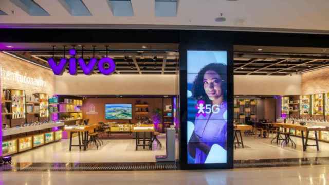 Imagen de una tienda de Vivo, la marca comercial de Telefónica Brasil.
