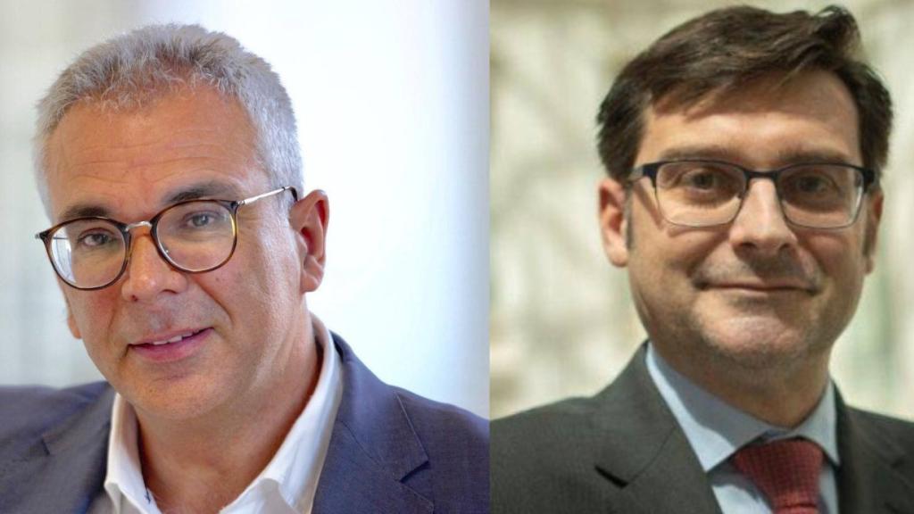 El portavoz del PP en el Ayuntamiento de Madrid, Carlos Izquierdo, y el delegado de Vivienda, Álvaro González.