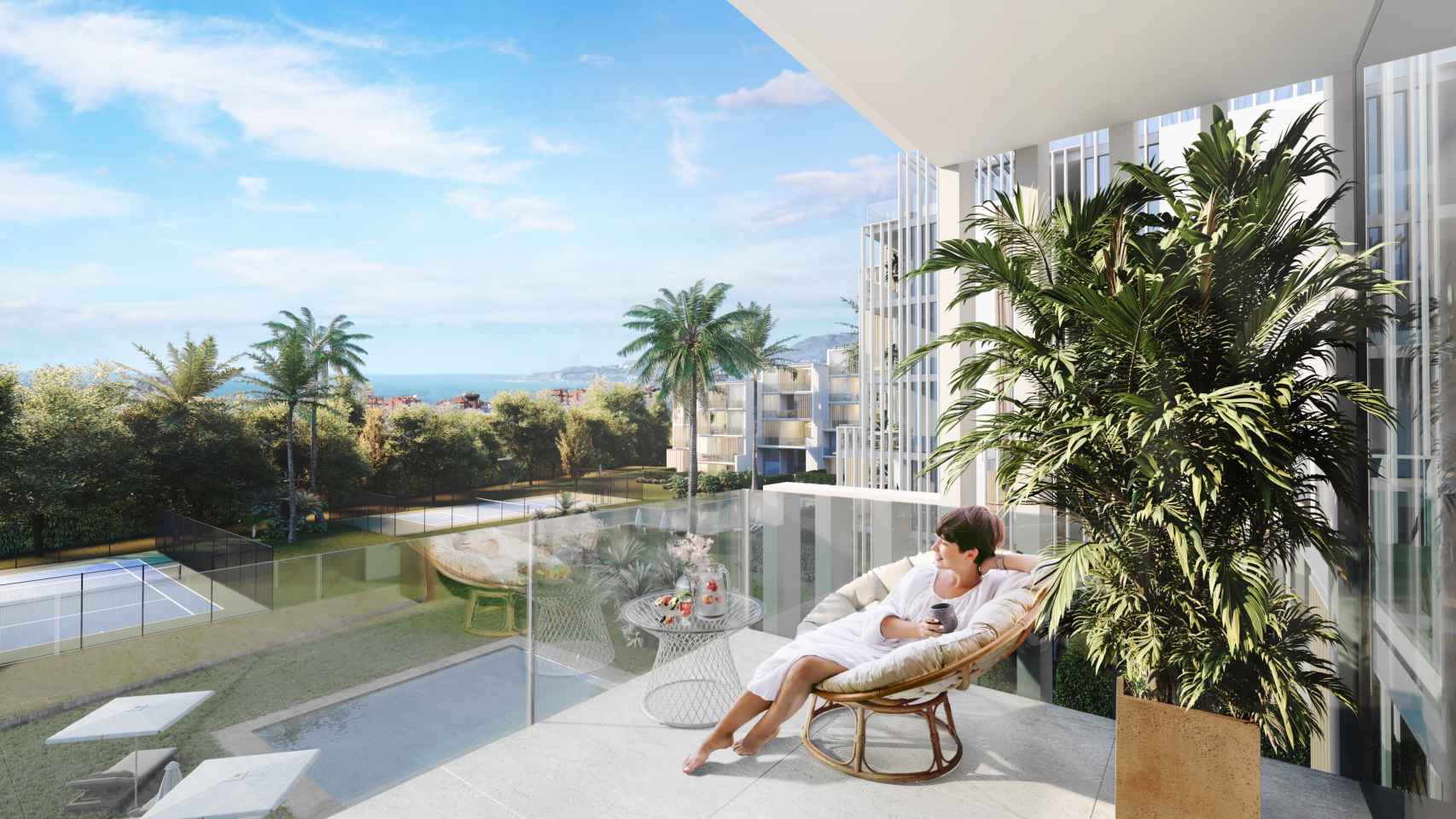 Imágenes de la futura transformación del hotel Los Álamos en el mayor coliving' de Málaga.