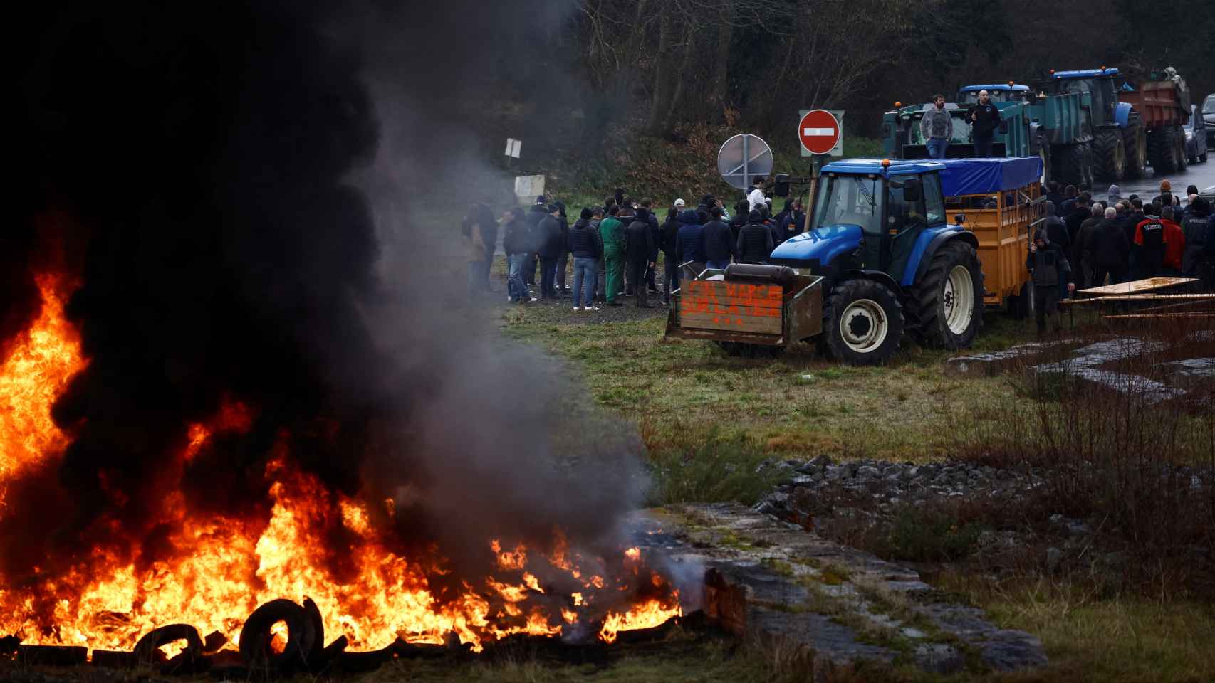 Continúan las protestas de los agricultores a nivel nacional en Francia.