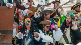 Chirigotas en el Carnaval de Cádiz.