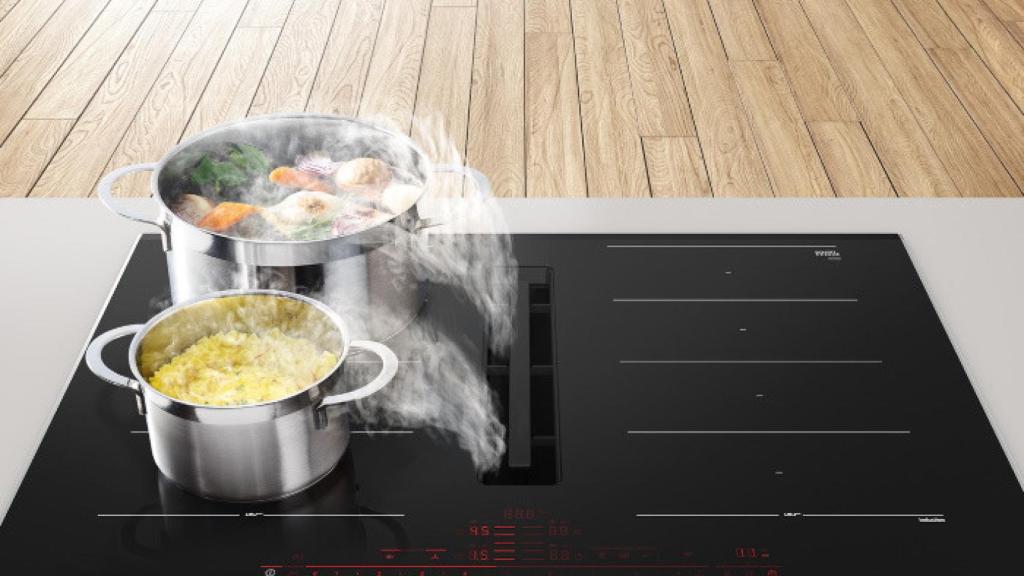 Placa con extractor integrado.