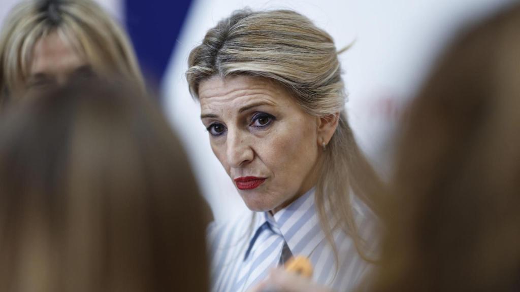 La vicepresidenta segunda y ministra de Trabajo, Yolanda Díaz, este viernes en Fitur.