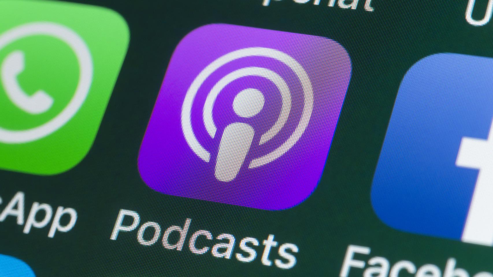 Aplicación de Apple Podcasts.