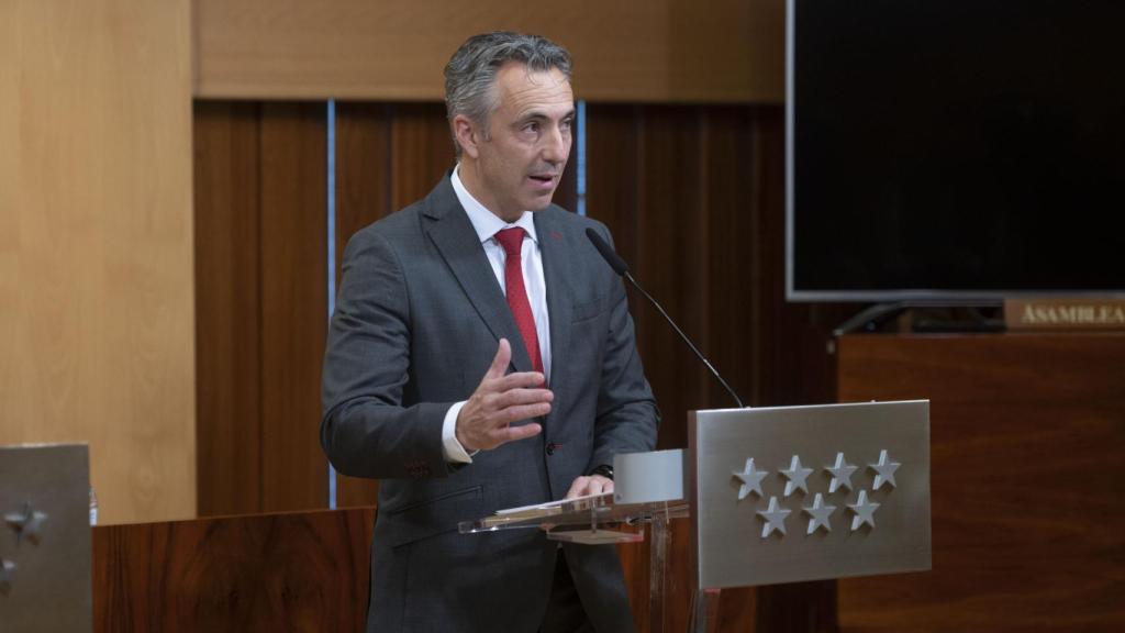 El consejero de Medio Ambiente, Interior y Agricultura de la Comunidad de Madrid, Carlos Novillo.