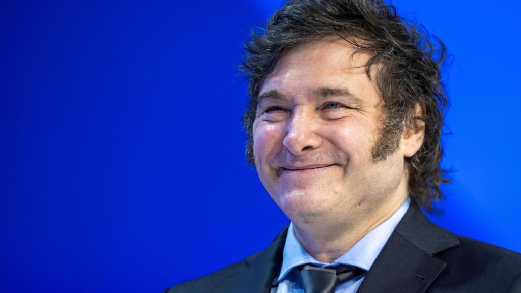 Javier Milei, presidente de Argentina, en Davos hace unos días