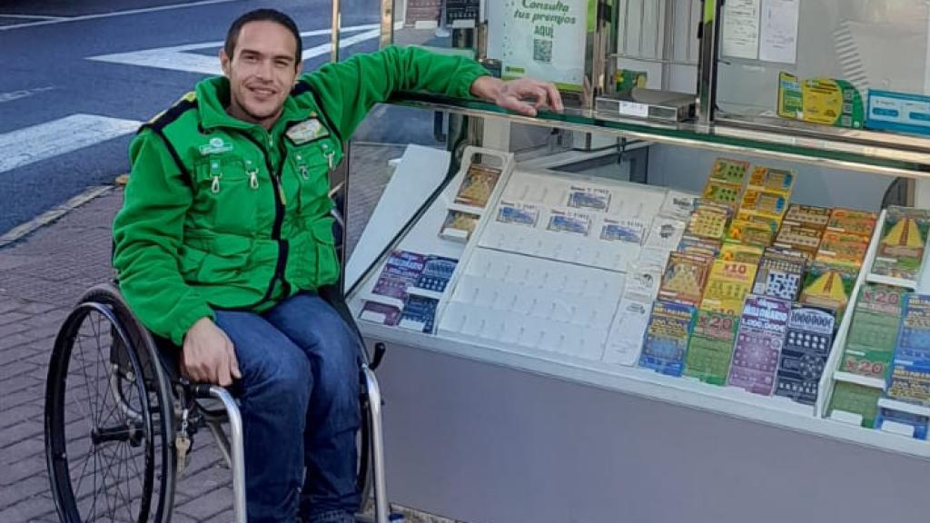 El vendedor de la ONCE Raúl Martín Ramos.