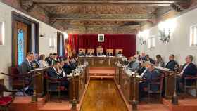 La Diputación de Valladolid celebrando el pleno correspondiente al mes de enero