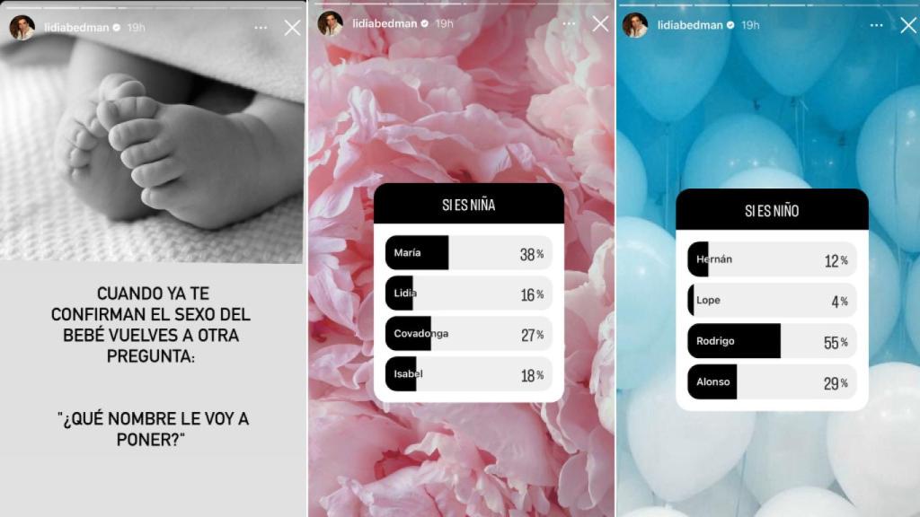 Los últimos 'stories' de Lidia Bedman están relacionados con la maternidad.