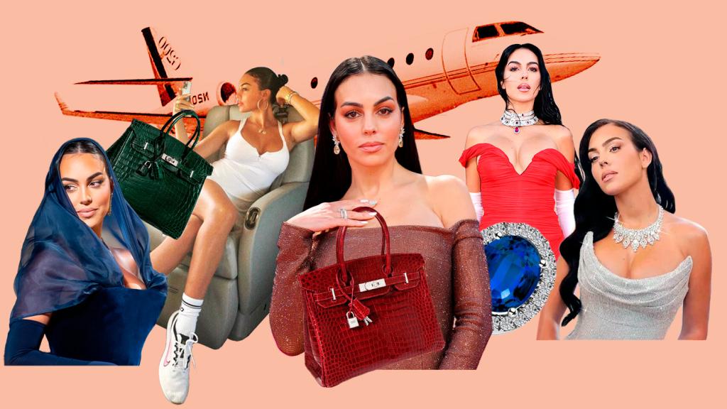 Georgina Rodríguez en un fotomontaje de El Español.