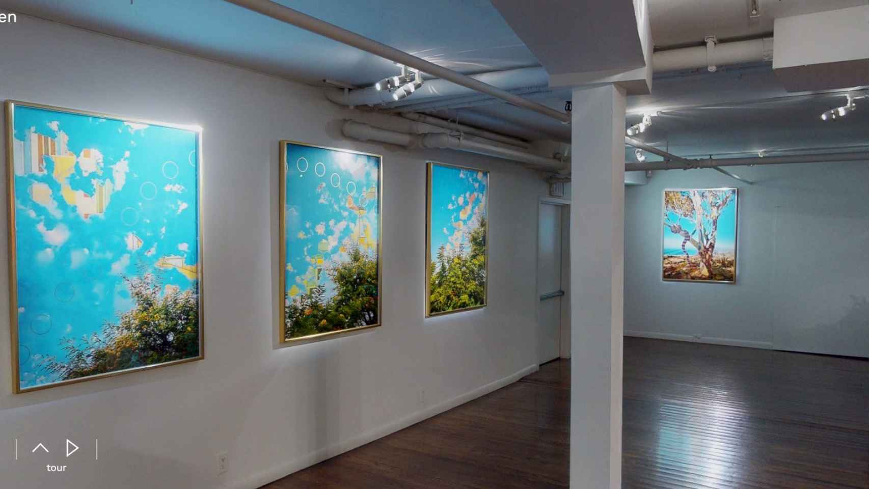 Vista de la exposición de Hunter Biden en la Georges Bergès Gallery en 2021