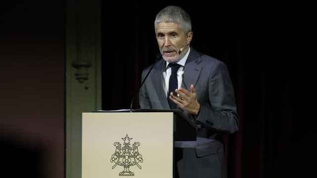 El ministro del Interior, Fernando Grande-Marlaska, este viernes en el Ateneo de Madrid.