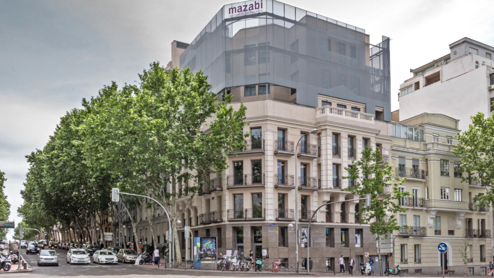 El edificio del número 123 de la calle Velázquez, en Madrid.