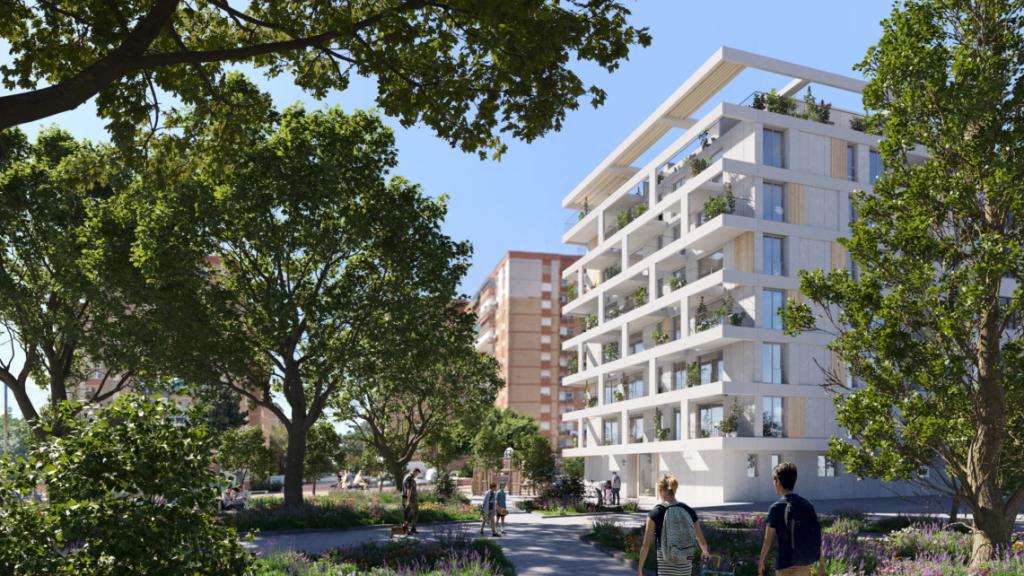 Diseño de una de las promociones residenciales de Nuovit en la zona de Los Guindos.