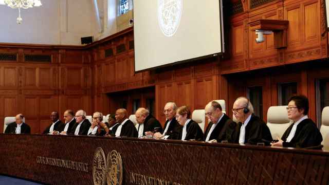 Jueces de la Corte Internacional de Justicia (CIJ) este viernes 26 de enero.