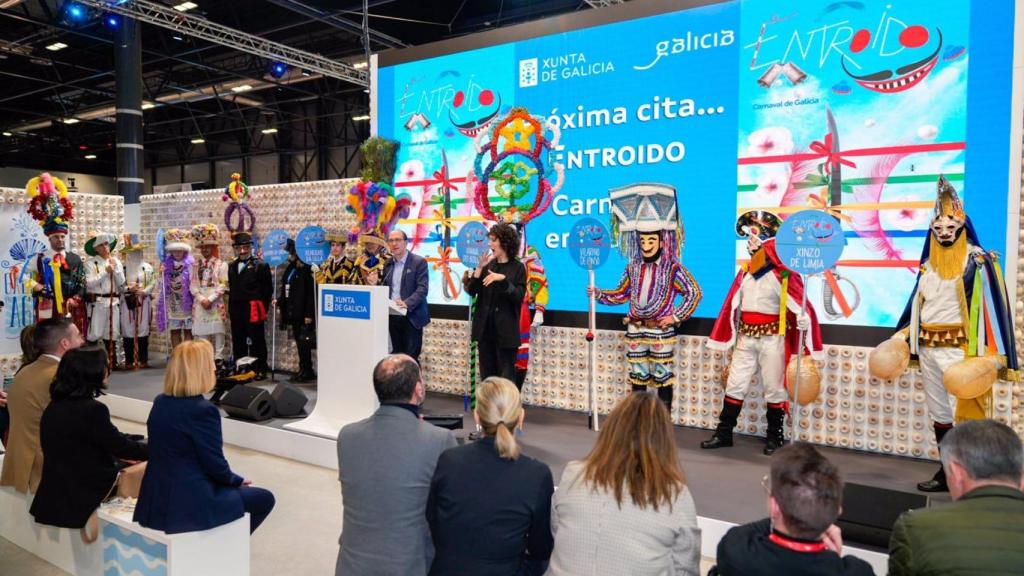 La Xunta presenta en Fitur el primer Entroido tras su declaración BIC como muestra de la Galicia más genuina