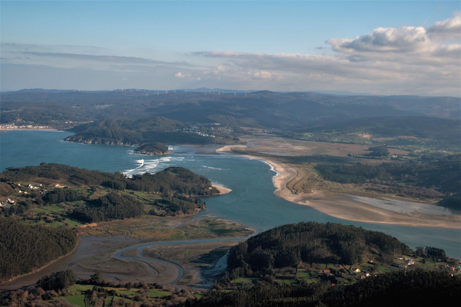 Ría de Ortigueira, parte del Xeoparque Cabo Ortegal