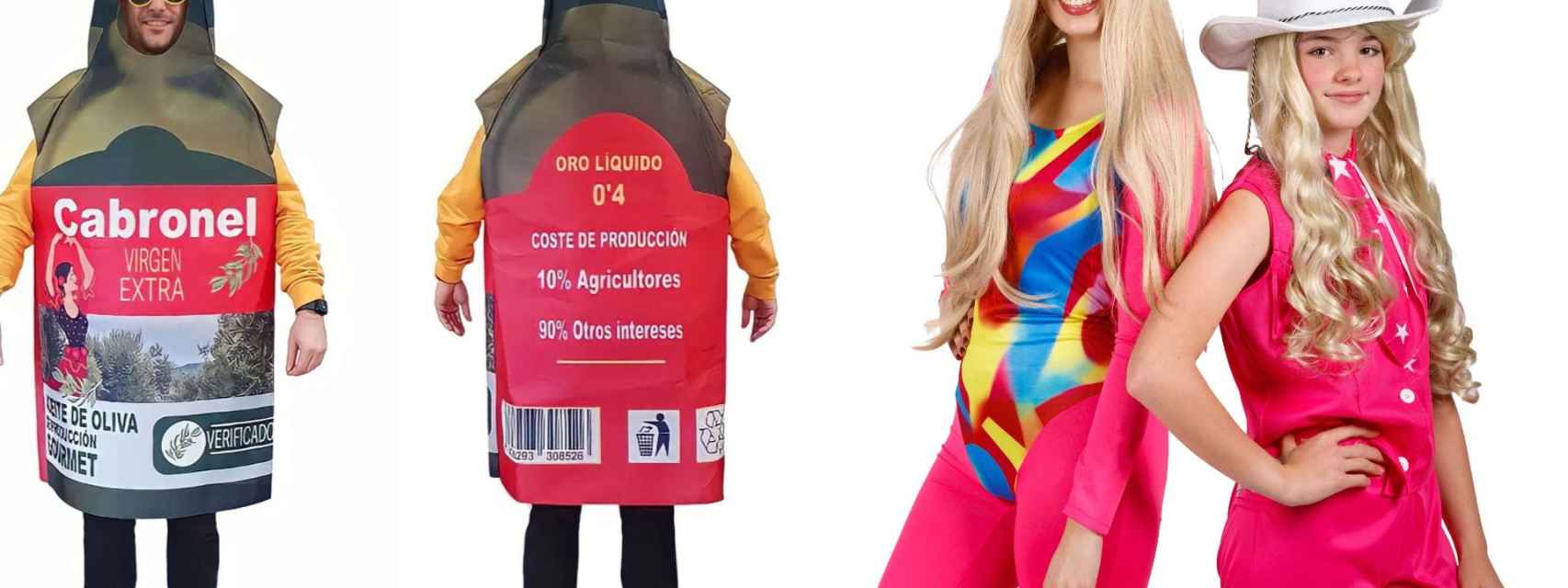 Botella de aceite, Barbie o Aitana, el top ventas de la gallega Don Disfraz  este Carnaval