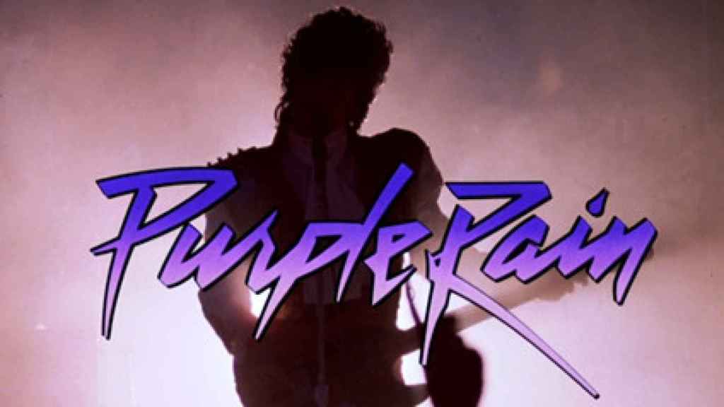 Cartel de 'Purple Rain' de Prince.