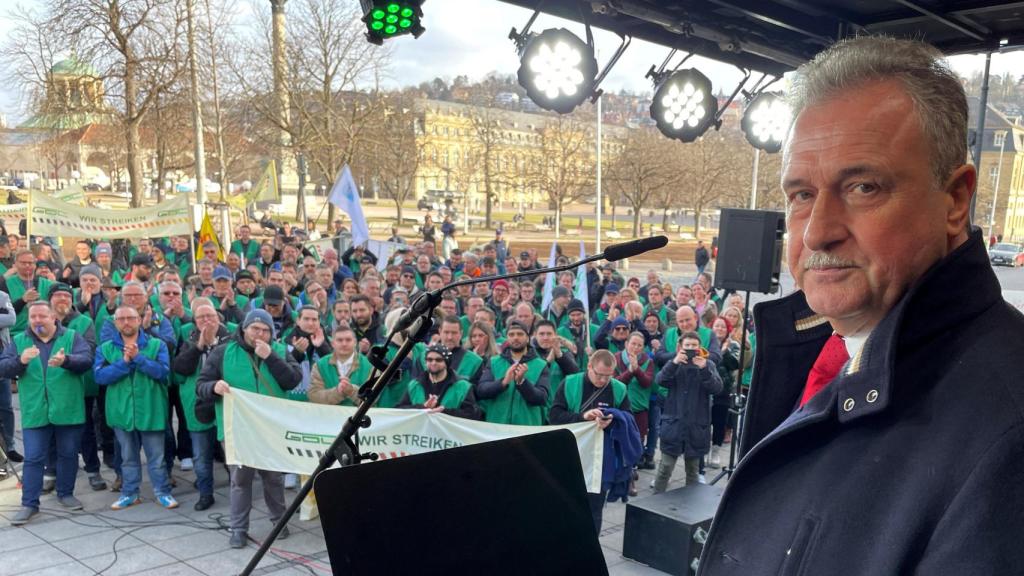 Claus Weselsky , presidente del sindicato alemán de conductores de trenes (GDL).