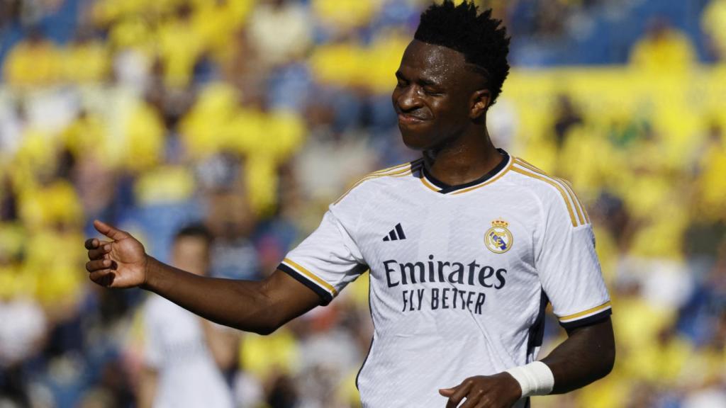 Vinicius Jr se lamenta tras fallar una ocasión