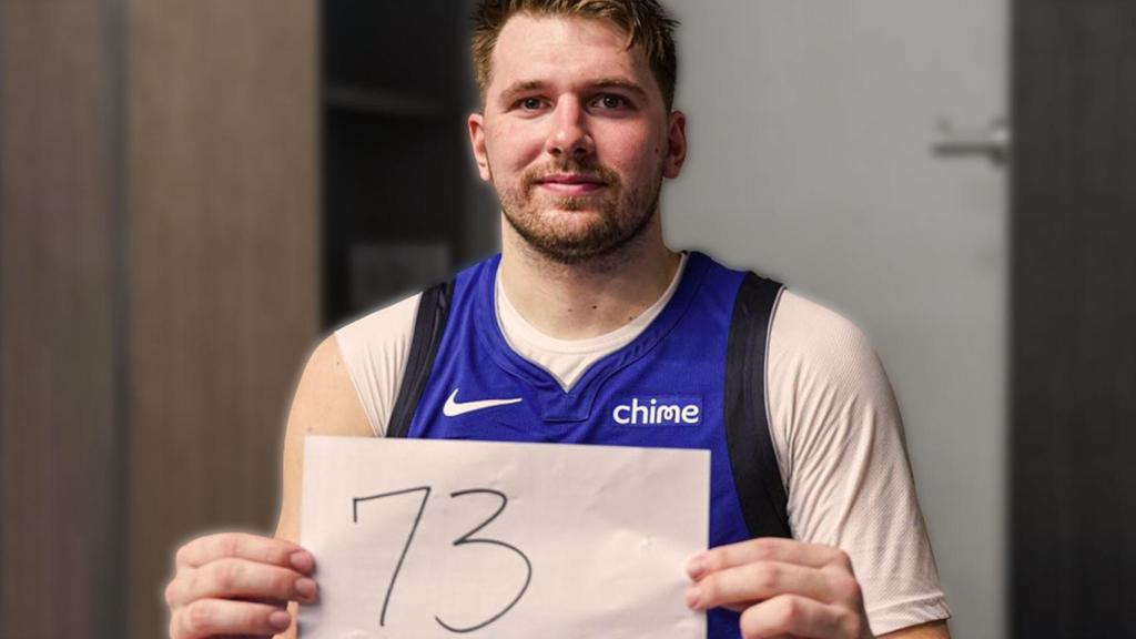 Luka Doncic con su récord de 73 puntos en un partido
