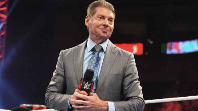 Vince McMahon, en un evento de WWE