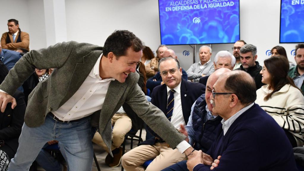 Carlos Velázquez, presidente del PP de Toledo y alcalde de la capital, este sábado.