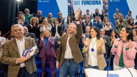 El presidente del PPdeG, Alfonso Rueda, presenta su programa electoral a los comicios autonómicos del 18 de Febrero