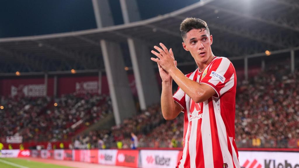 Sergio Arribas, con el Almería