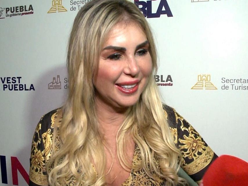 Malena Gracia en el evento Invest in Puebla.