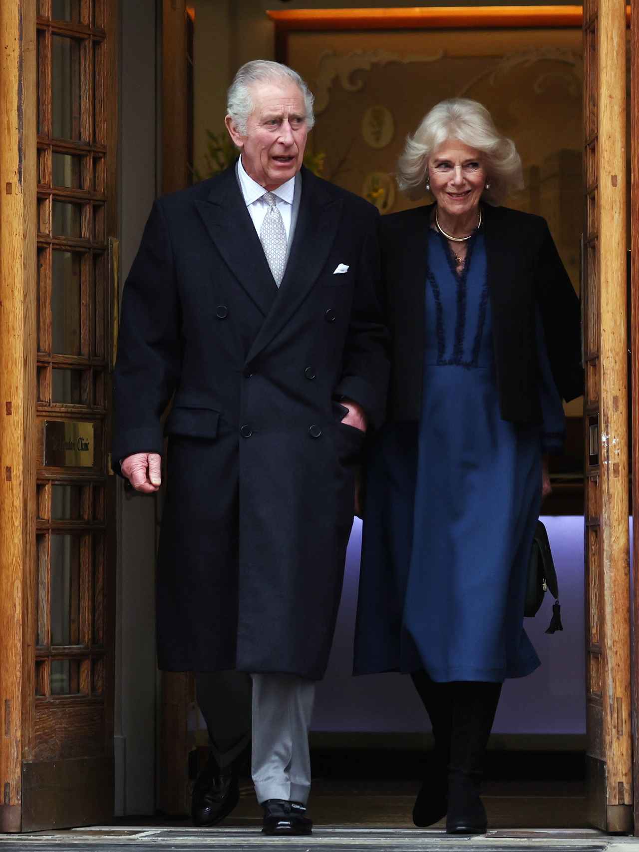 Los reyes Carlos III y Camila este lunes por la tarde en Londres.