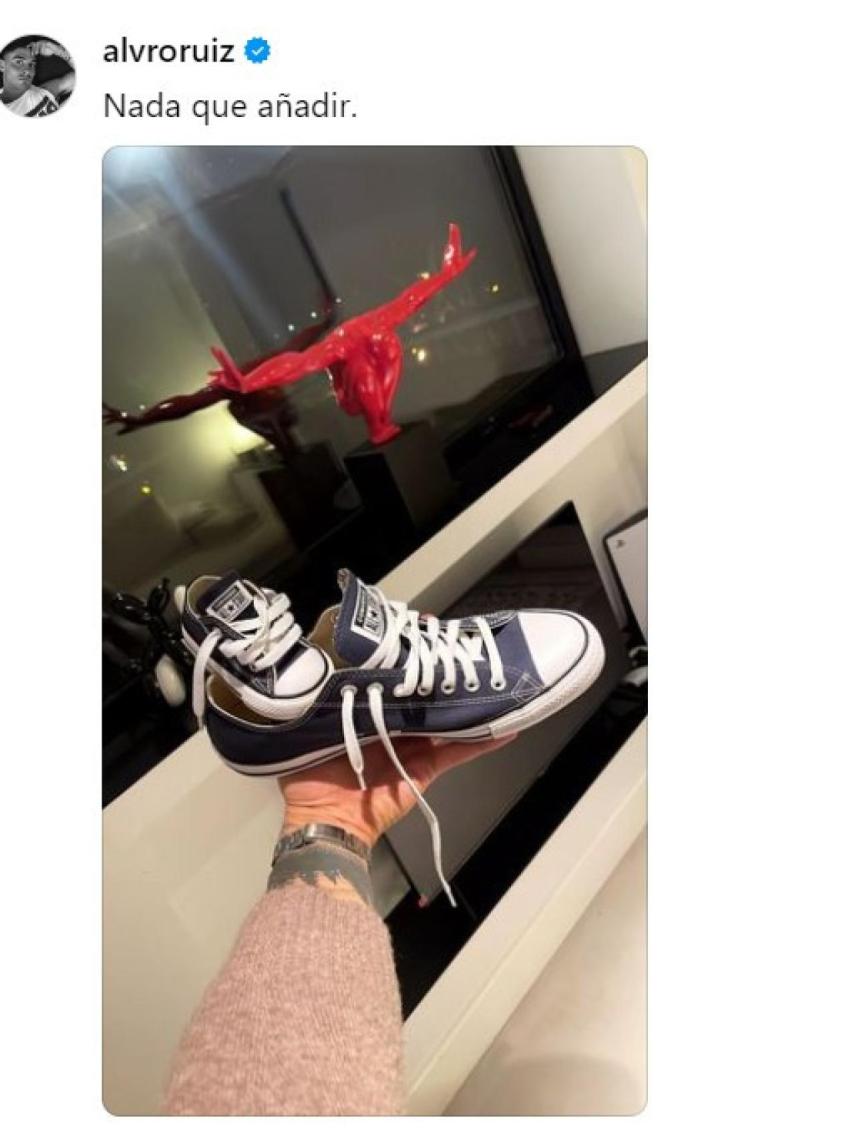 Captura de pantalla de la publicación de Álvaro Ruiz en Threads.