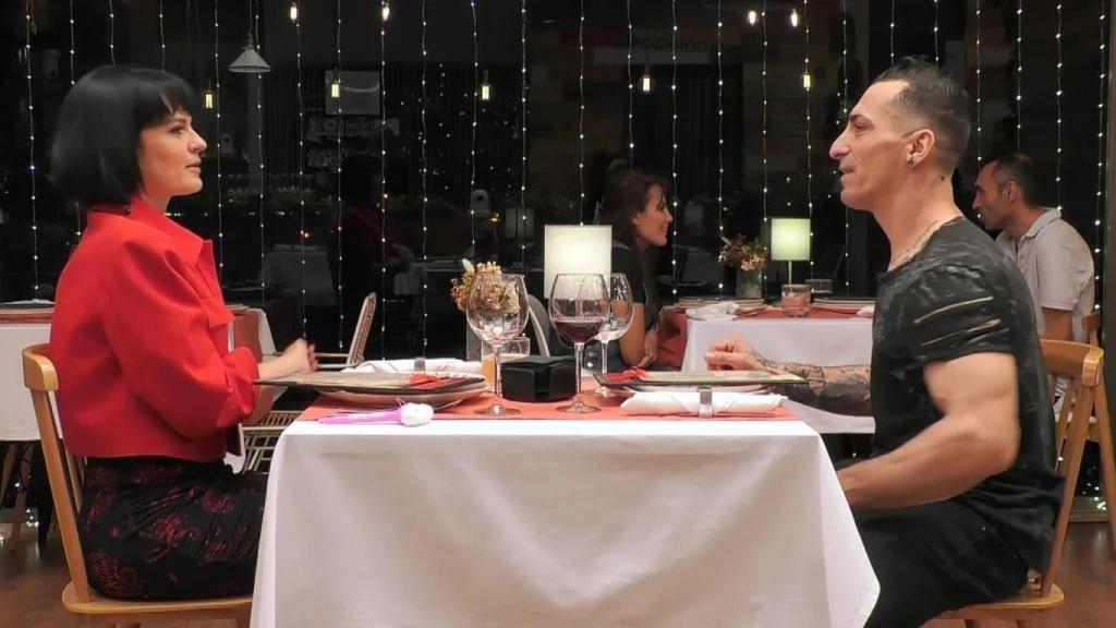 Fabio e Ilaria en ‘First Dates’.