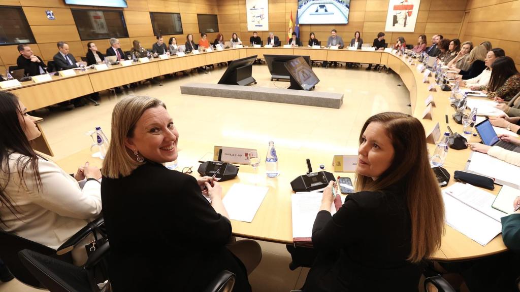 La consejera de Familia e Igualdad de Oportunidades, Isabel Blanco, en la Conferencia Sectorial de Infancia y Adolescencia, este lunes.
